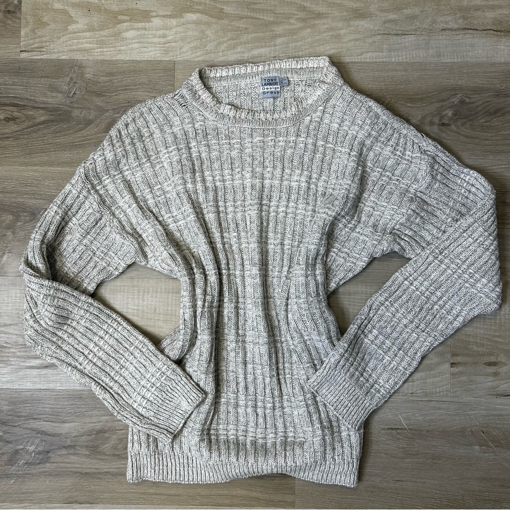 ◾️Vintage Tony Lambert Design Group Knit Crewneck Cotton  Sweater